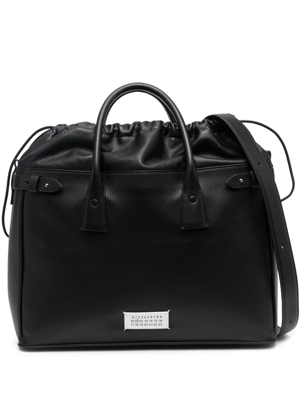 Maison Margiela 5AC 皮质手提包 - 黑色