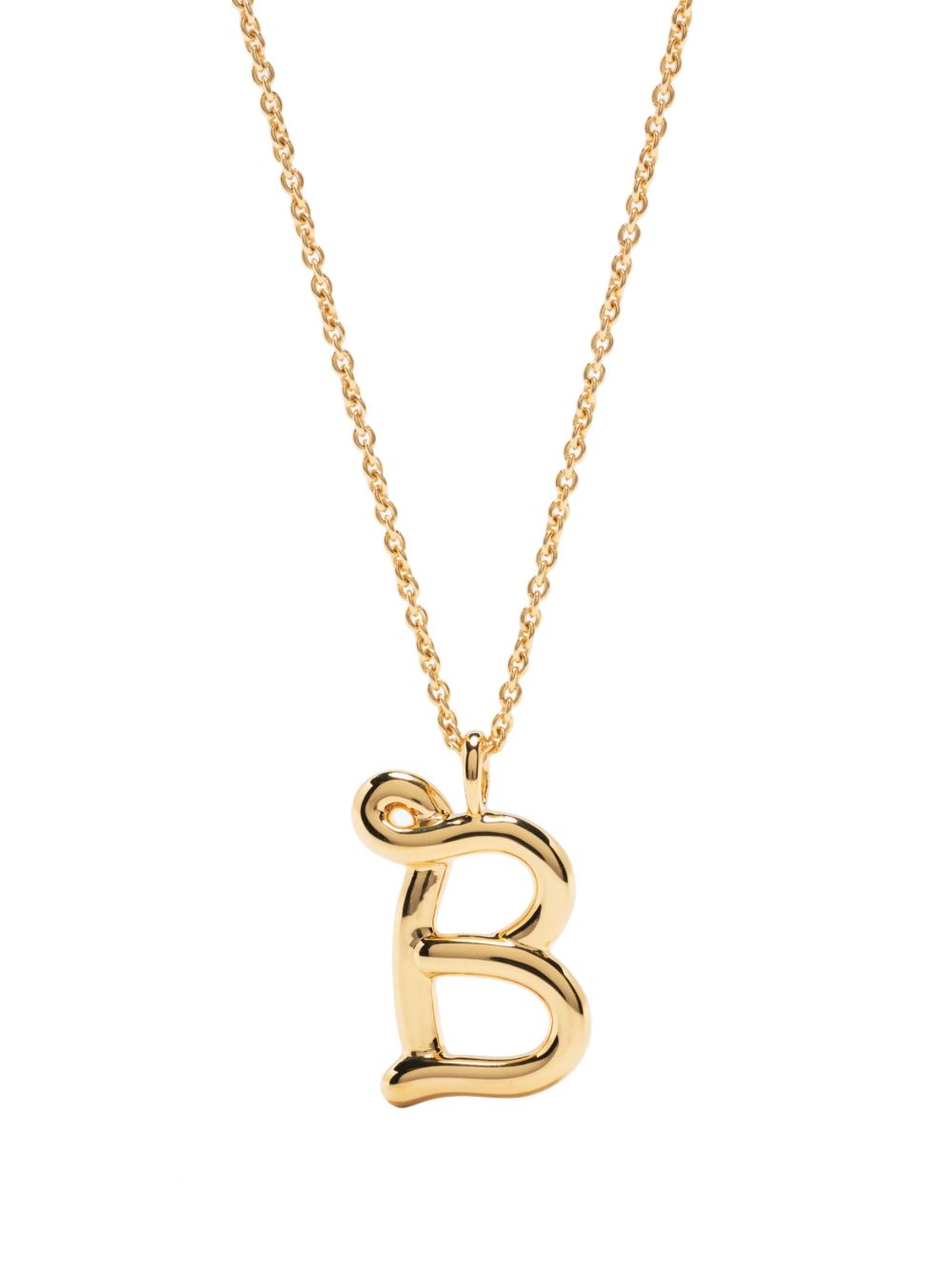 Missoma Curly Molten Initial 项链 - 金色