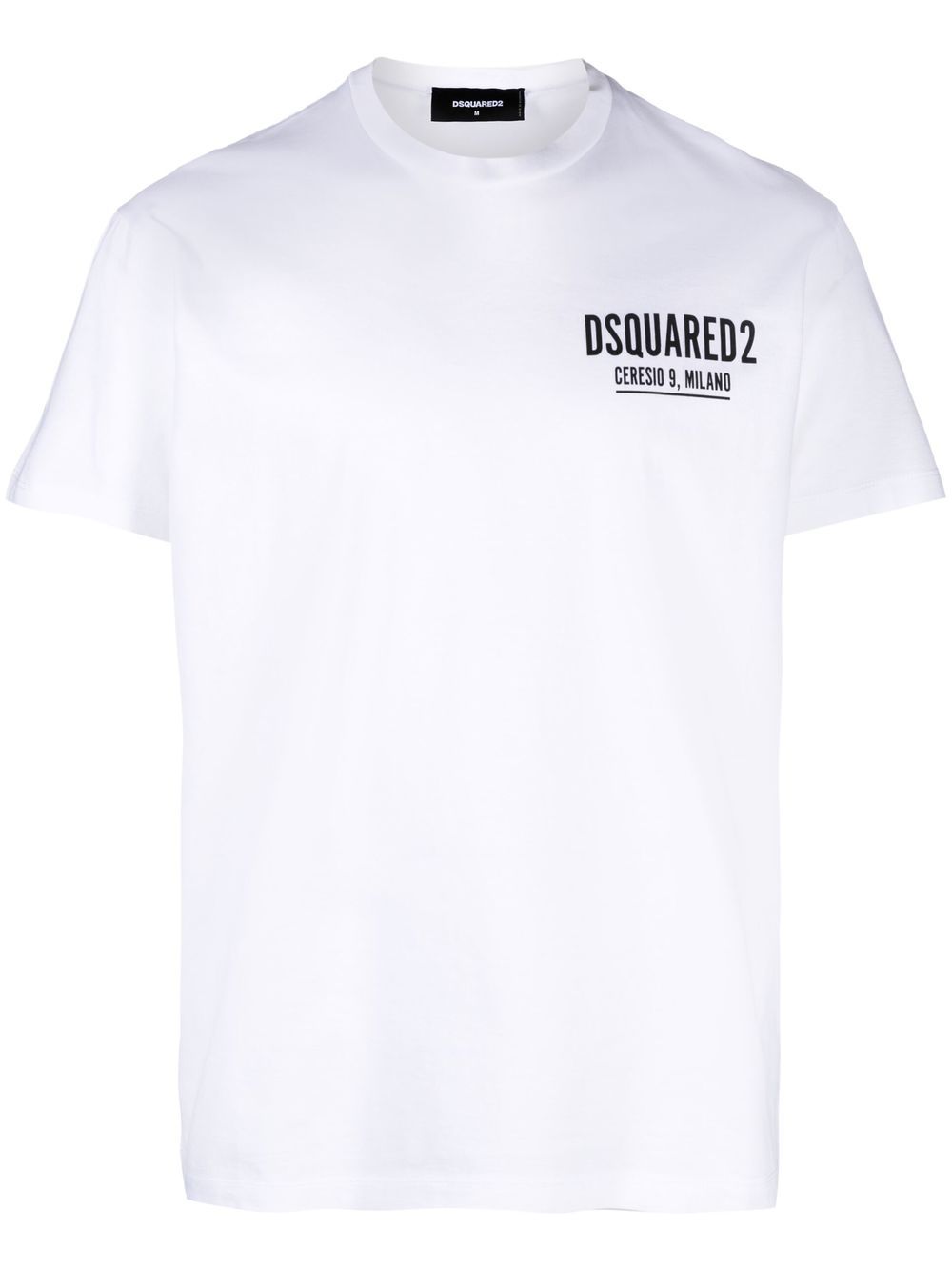 DSQUARED2 D2次方 logo印花棉T恤 - 白色