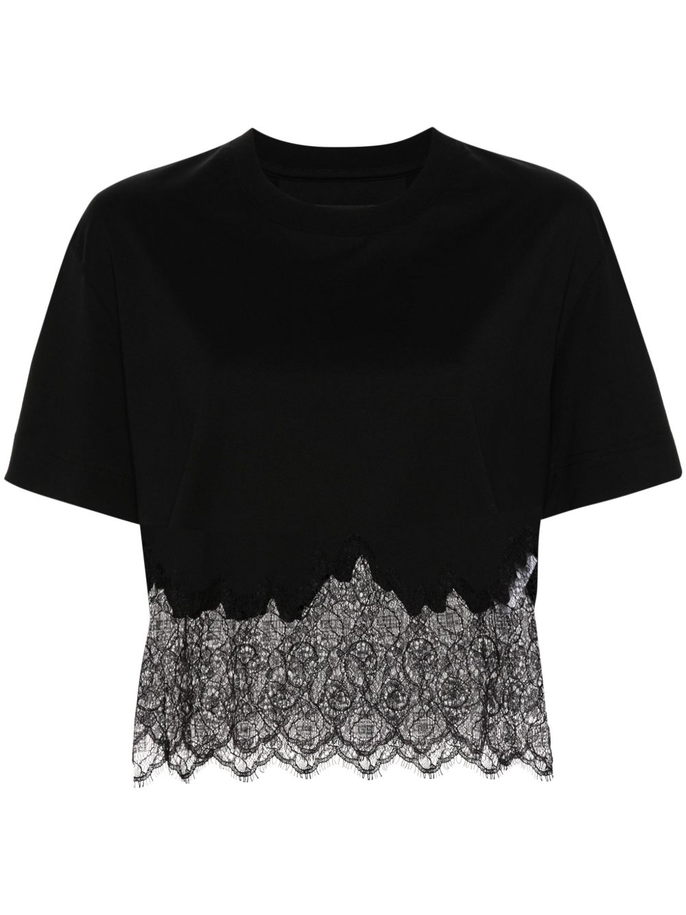 Givenchy 棉短款T恤 - 黑色