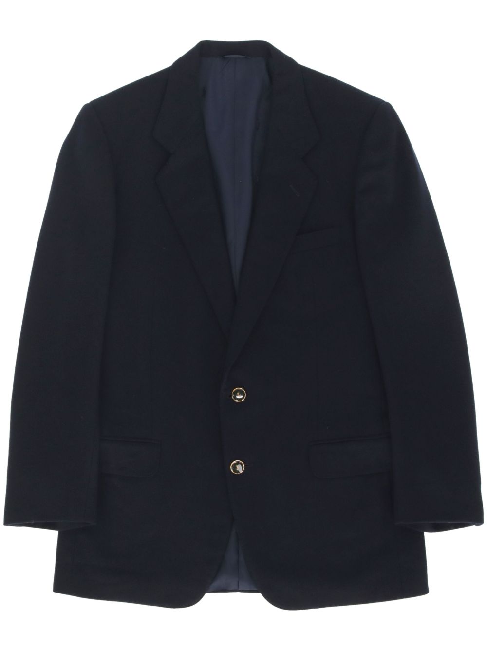 Saint Laurent Pre-Owned 平驳领西装夹克（1990年代典藏款） - 蓝色