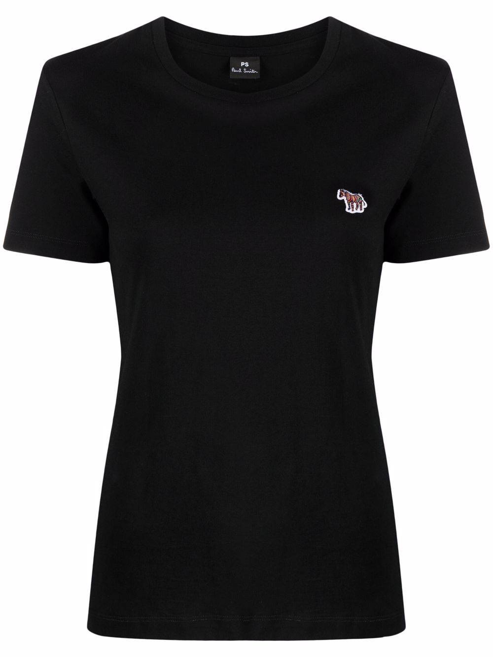 PS Paul Smith 刺绣斑马logo T恤 - 黑色