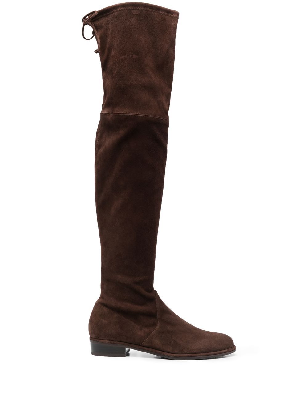 Stuart Weitzman Lowland 低跟过膝靴 - 褐色