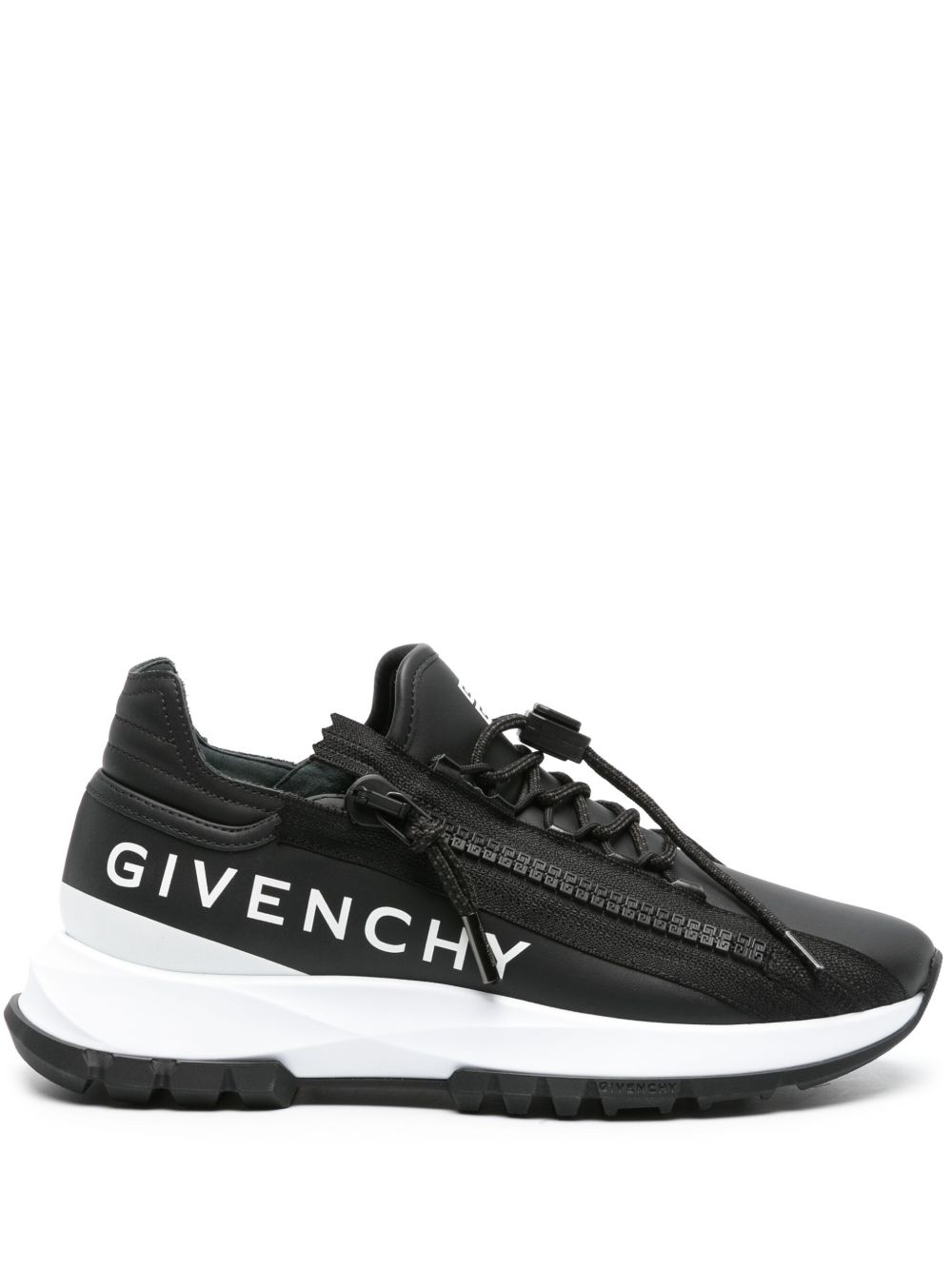 Givenchy Spectre logo印花皮质运动鞋 - 黑色
