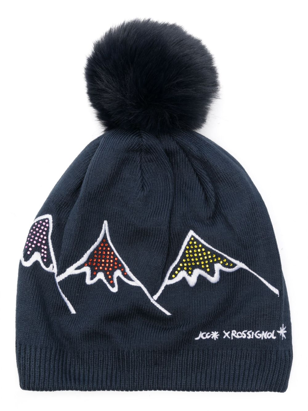Rossignol x JCC 晶饰套头帽 - 蓝色