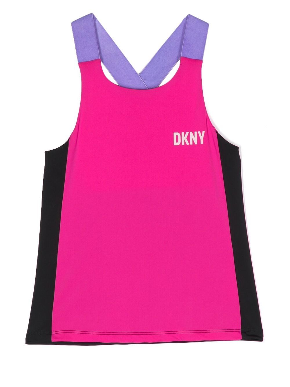 Dkny Kids logo印花运动上衣 - 粉色