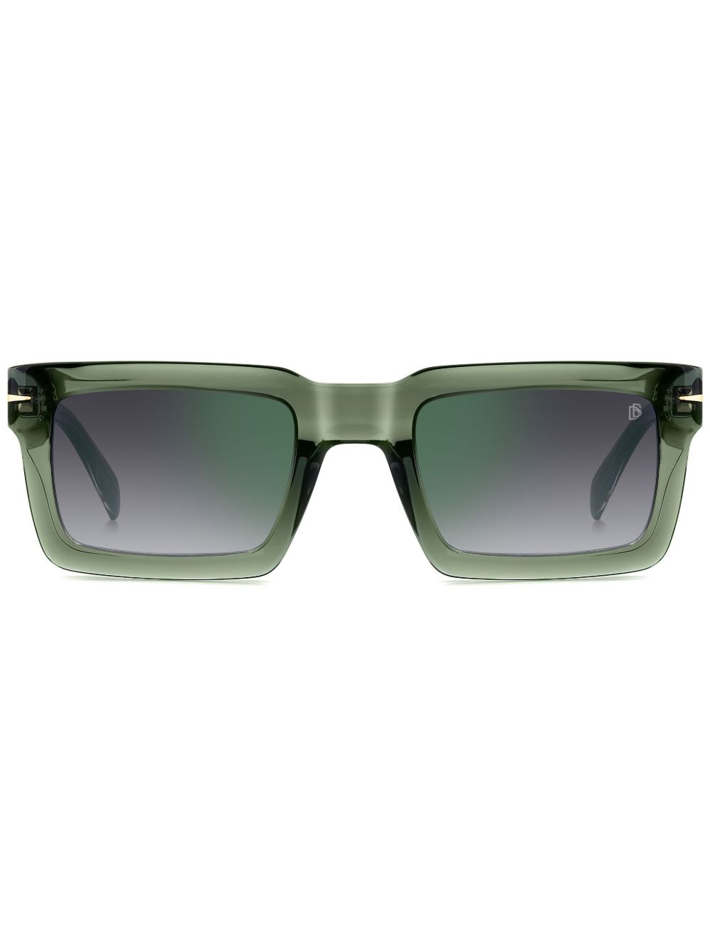 Eyewear by David Beckham 长方形框太阳眼镜 - 绿色