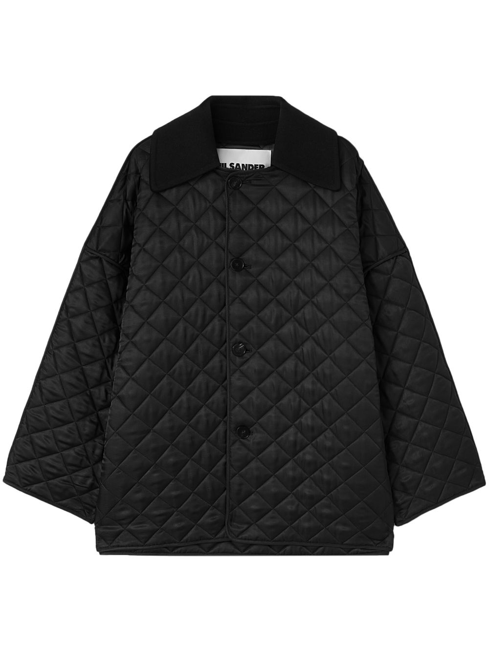 Jil Sander 绗缝夹克 - 黑色