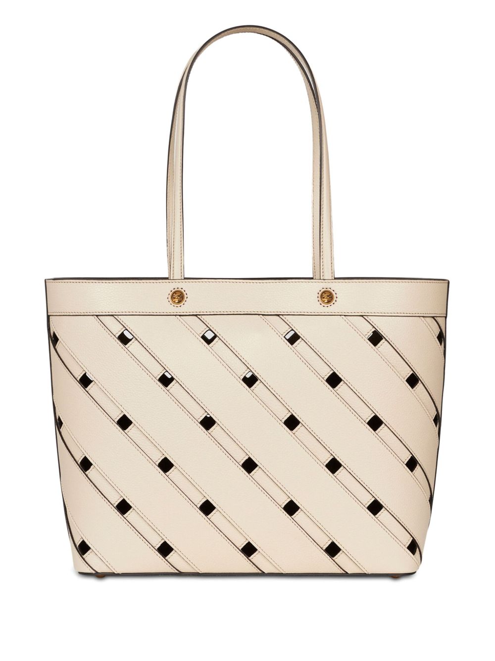 ETRO 中号编织手提包 - 白色
