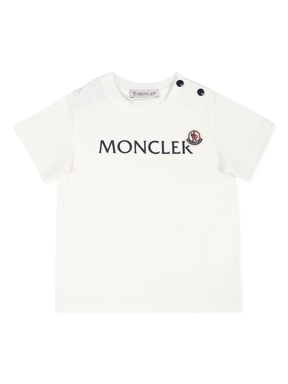 Moncler Enfant logo印花T恤 - 白色