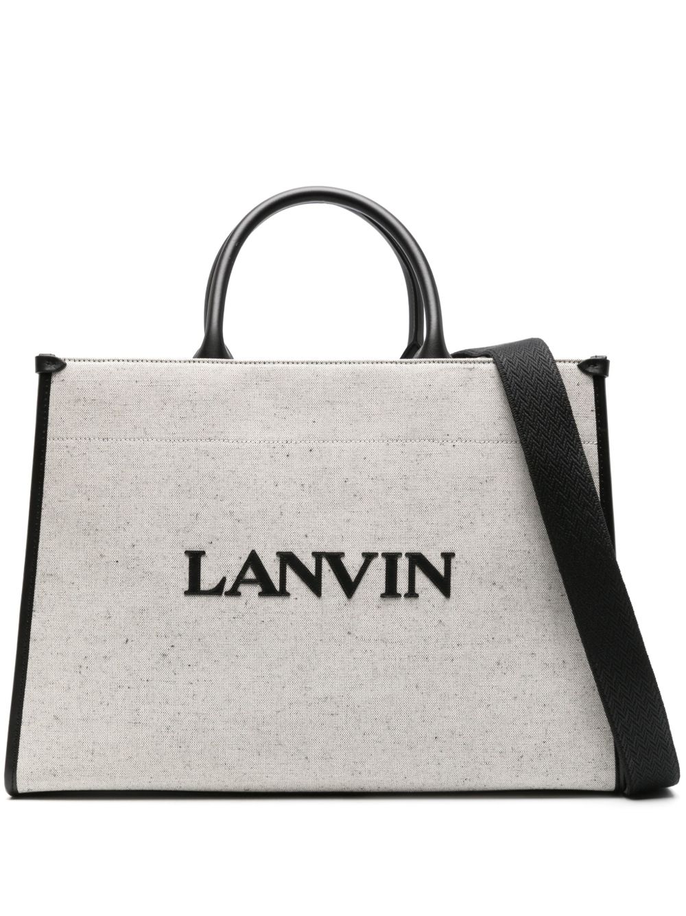 Lanvin In&Out 中号托特包 - 中性色