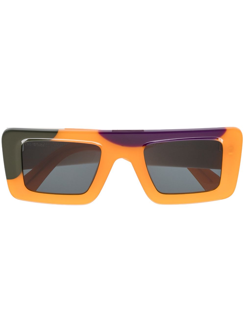 Off-White Eyewear Seattle 长方形框太阳眼镜 - 橘色