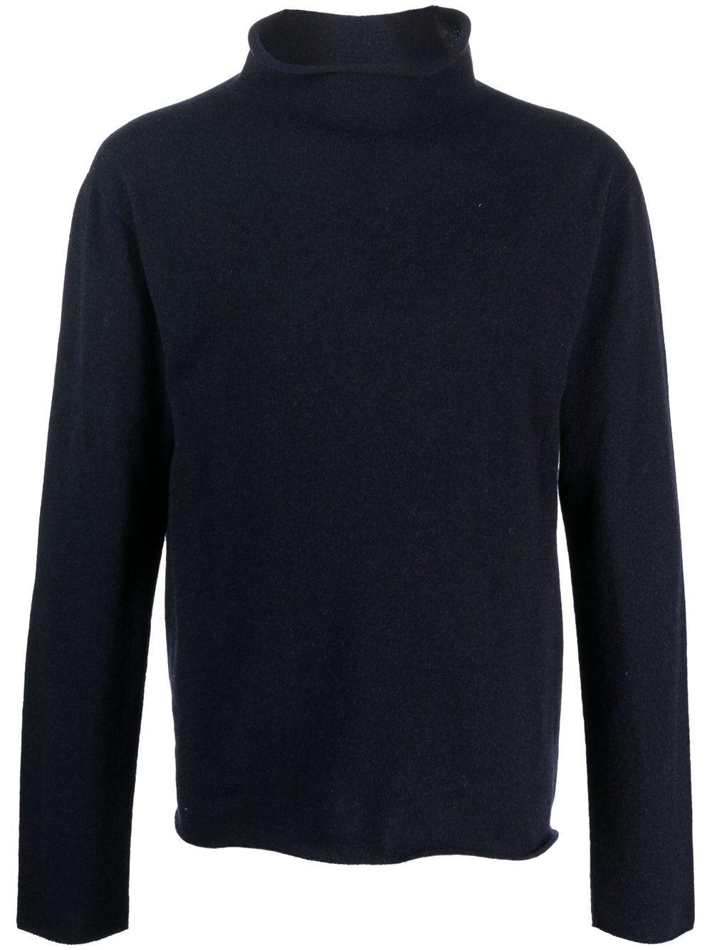 Jil Sander 羊绒针织高领毛衣 - 蓝色