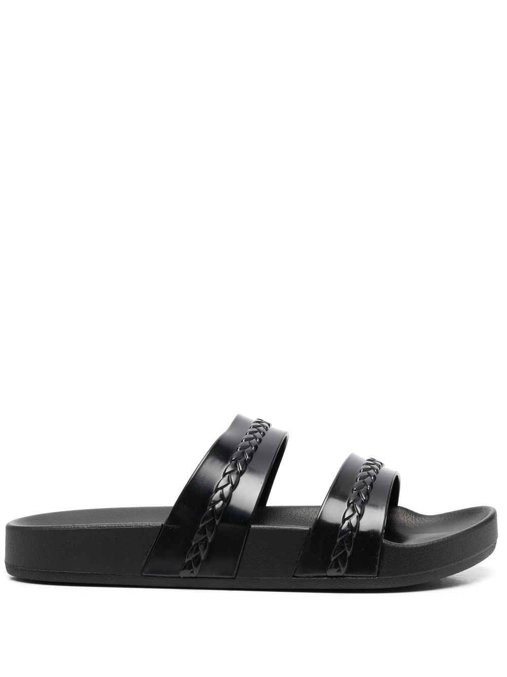 Ancient Greek Sandals Meli 双带拖鞋 - 黑色
