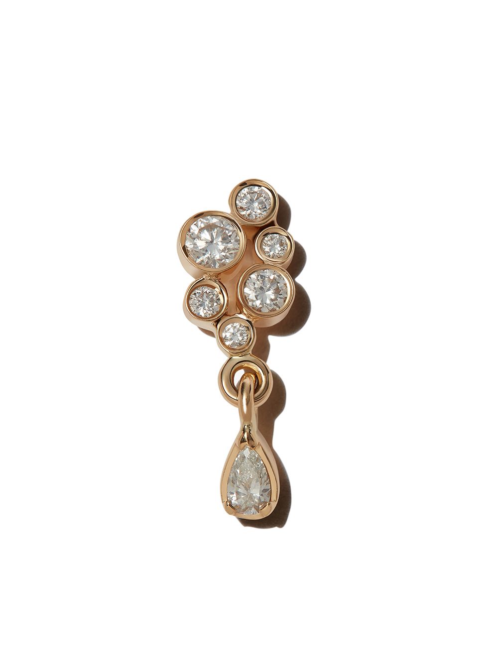 Sophie Bille Brahe 18K黄金小号 Splash 钻石耳环 - 金色