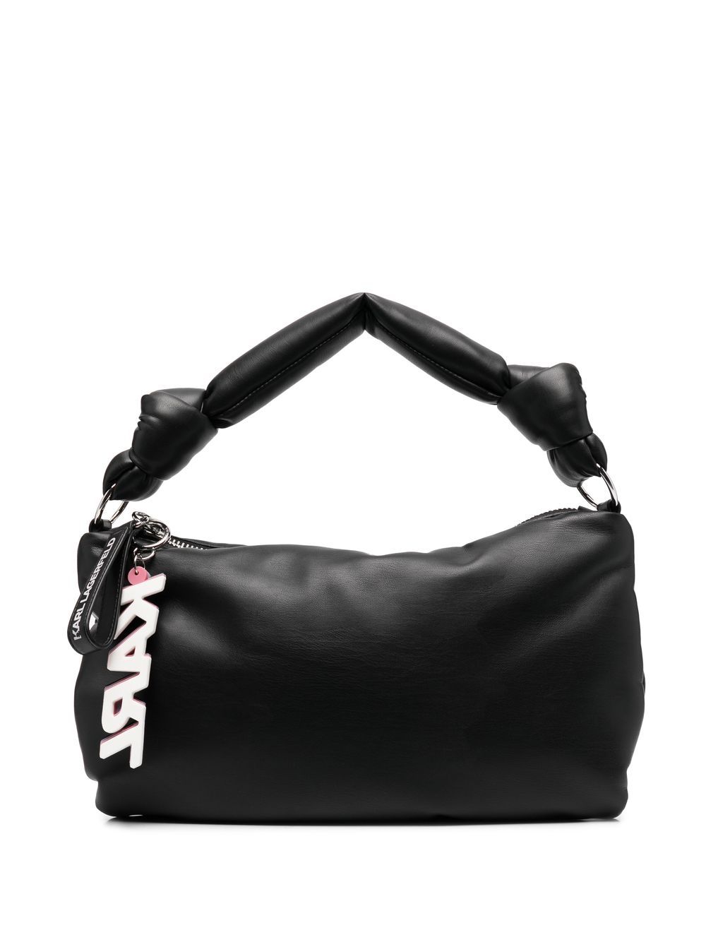 Karl Lagerfeld K/Knotted 单肩包 - 黑色