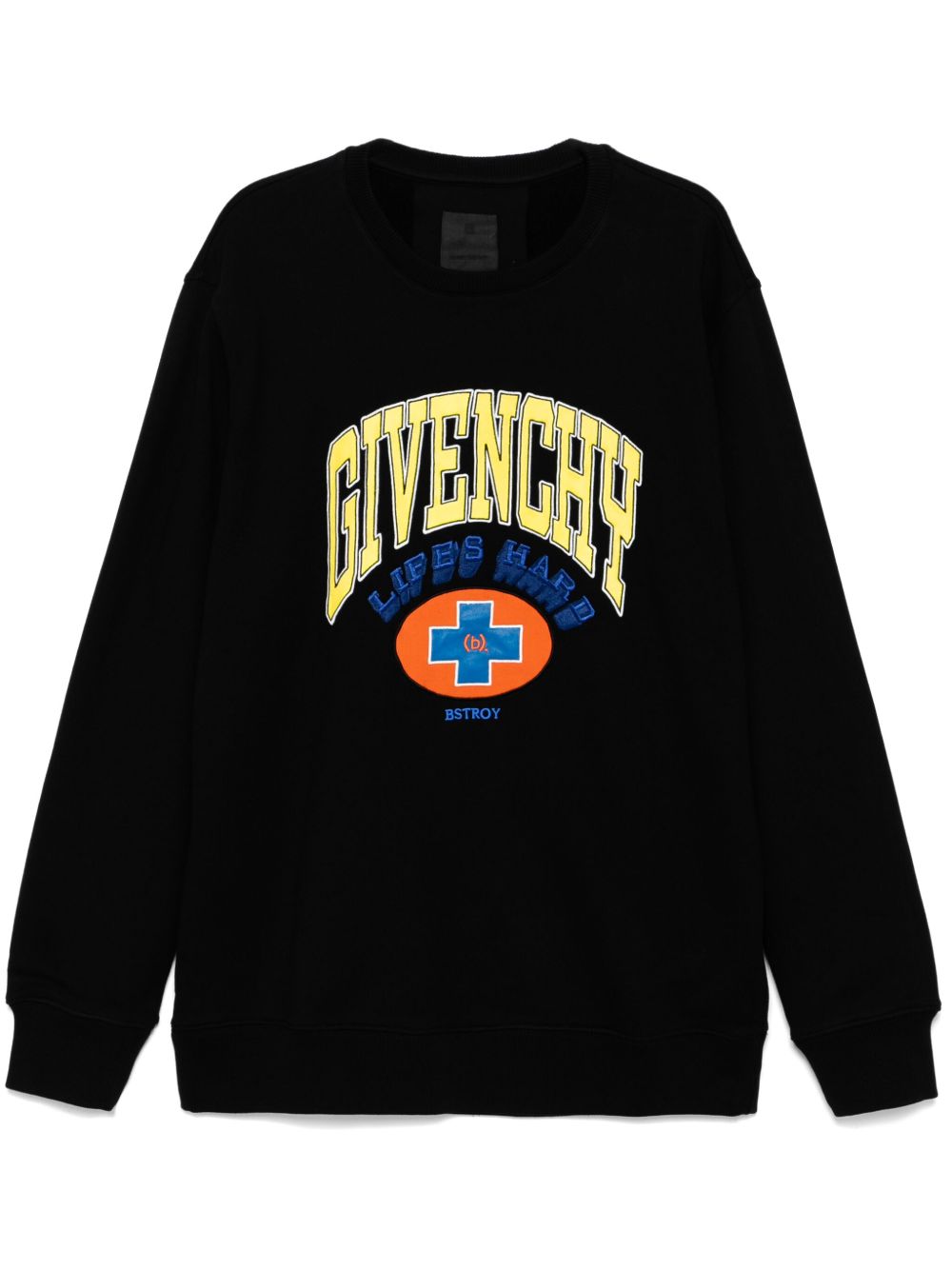 Givenchy 刺绣连帽衫 - 黑色