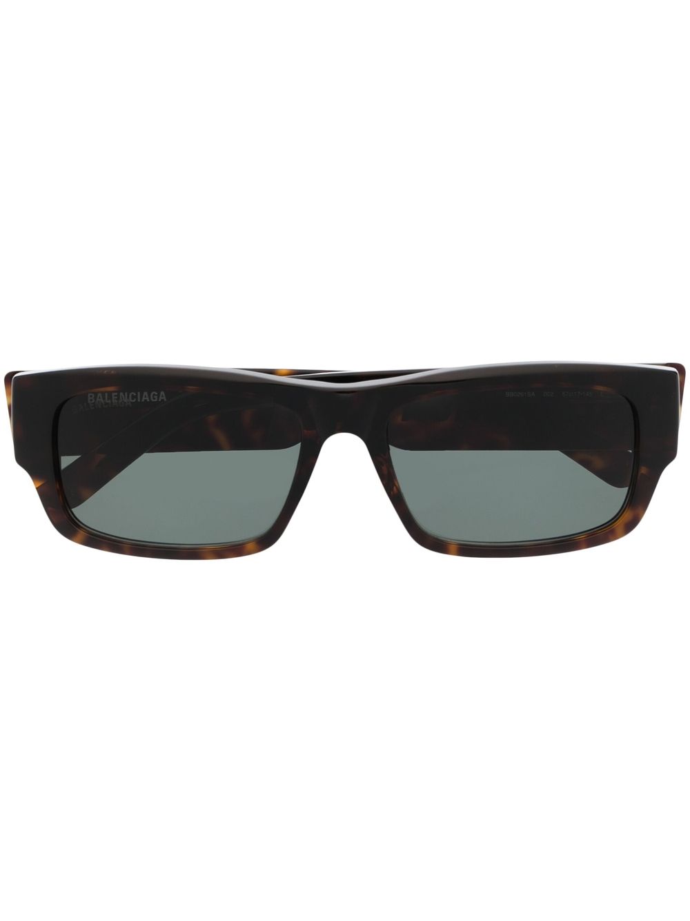Balenciaga Eyewear 长方框太阳眼镜 - 褐色