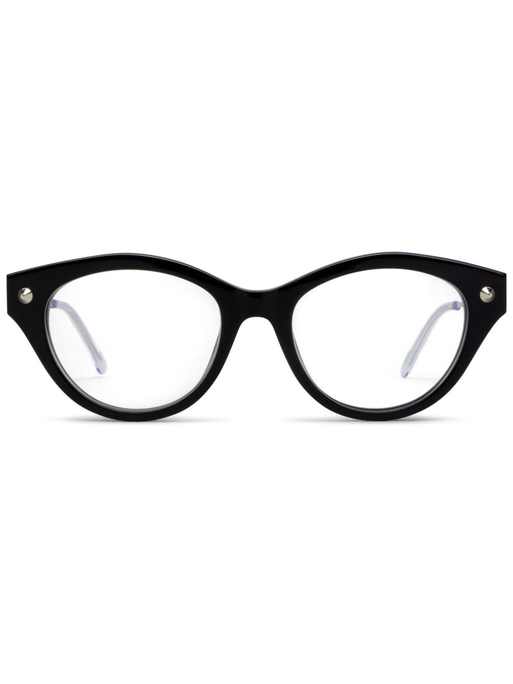 Alexander McQueen Eyewear 猫眼框眼镜 - 黑色