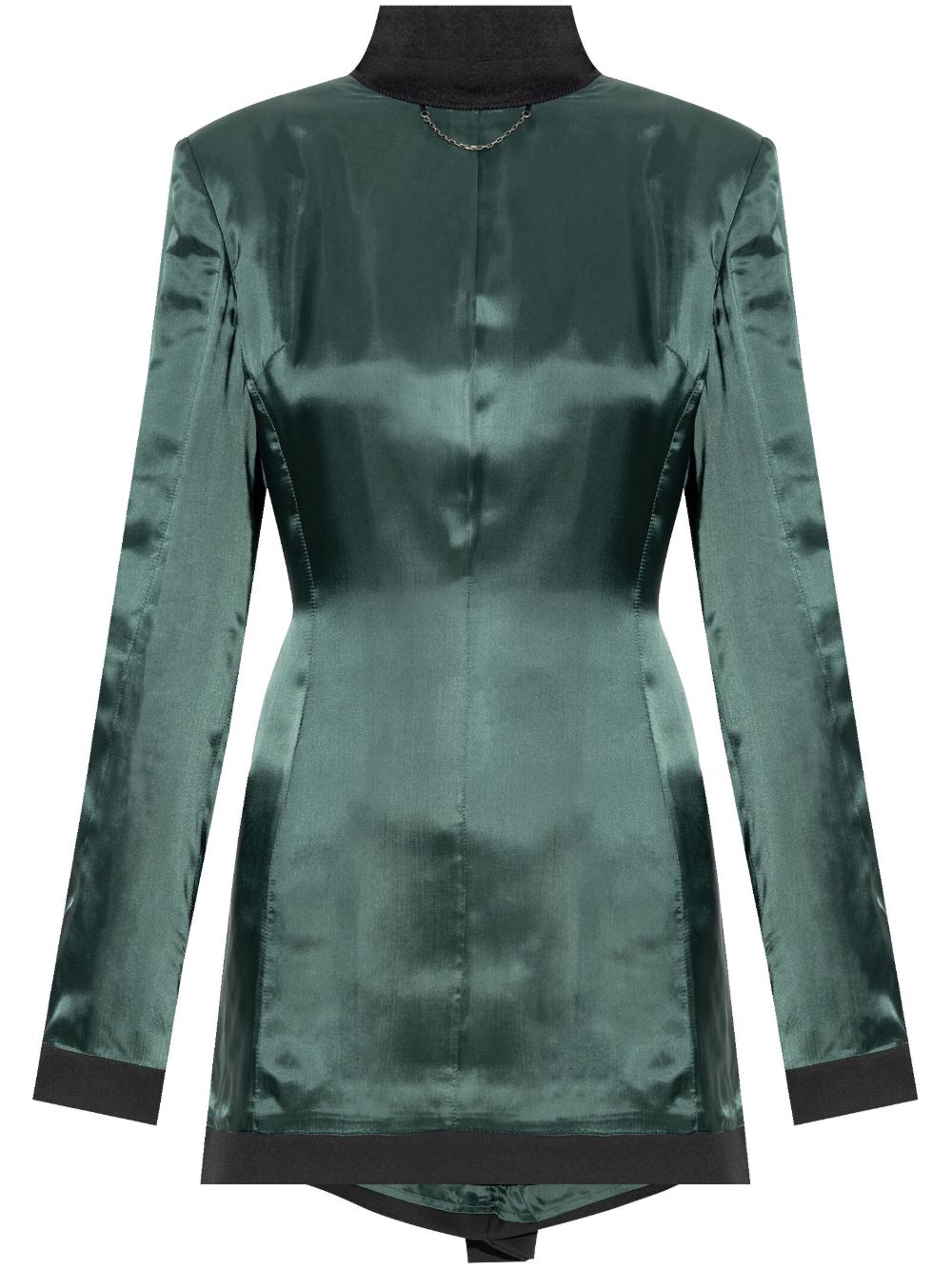 MM6 Maison Margiela 里外反穿效果西装夹克 - 绿色
