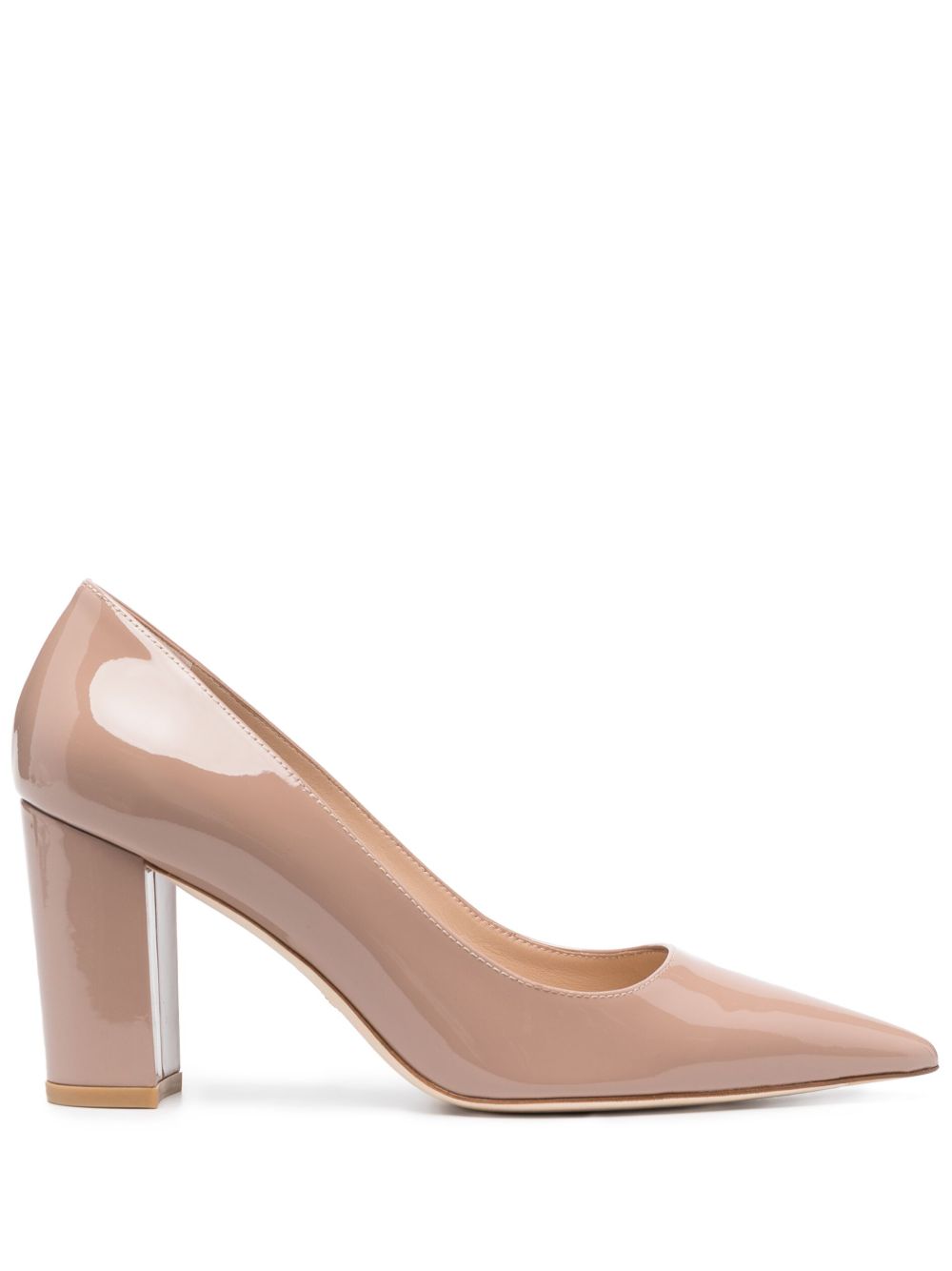 Stuart Weitzman Busy 皮质高跟鞋 - 中性色