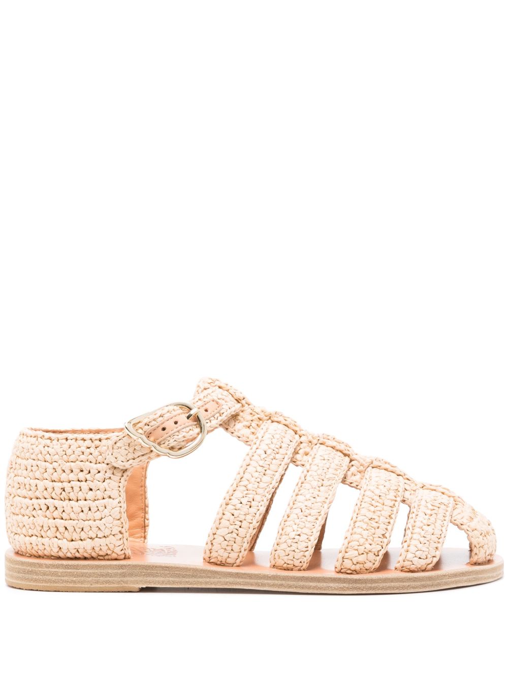 Ancient Greek Sandals Homeria 皮质凉鞋 - 中性色