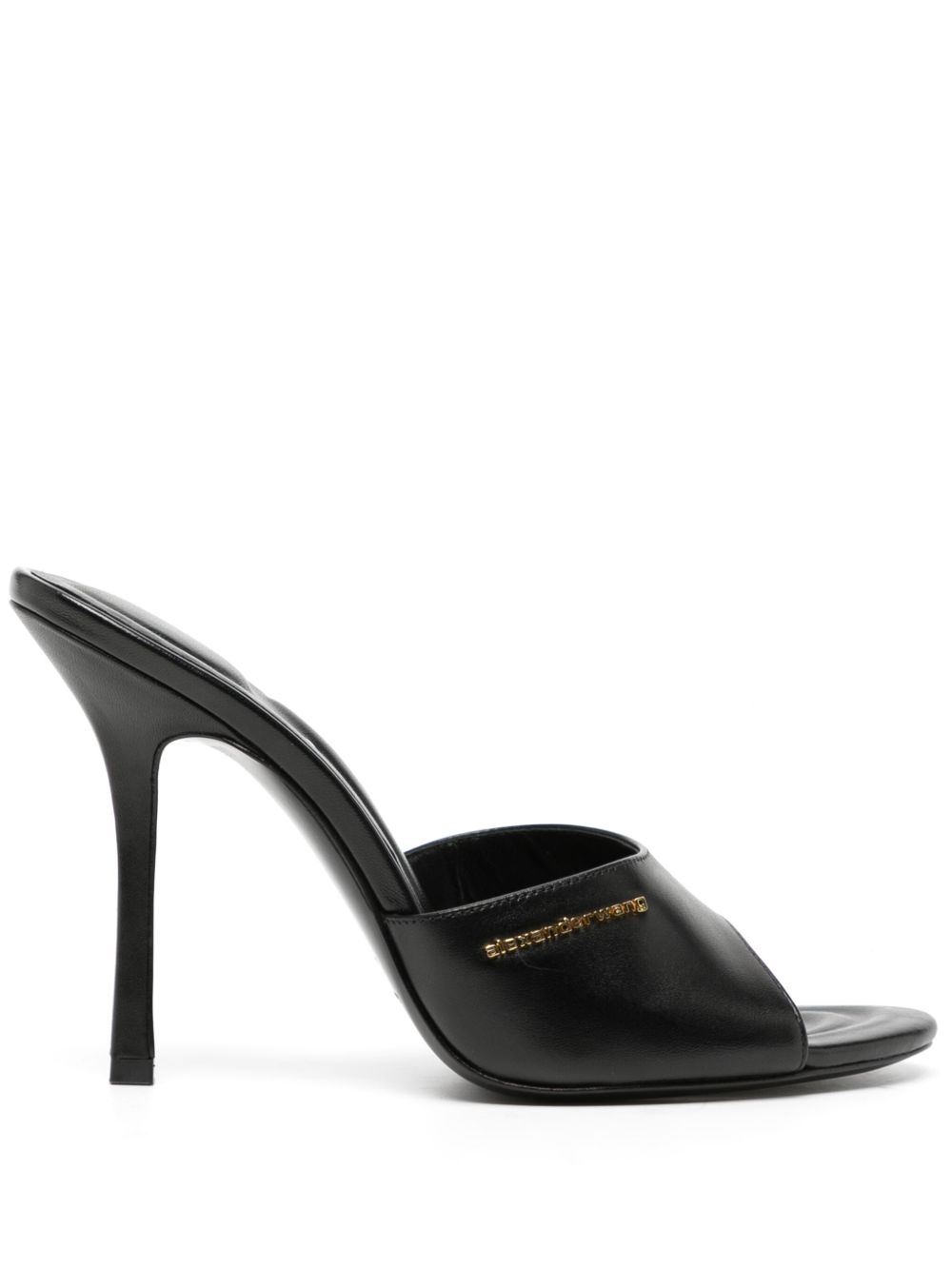Alexander Wang Lucienne logo标牌穆勒鞋 - 黑色