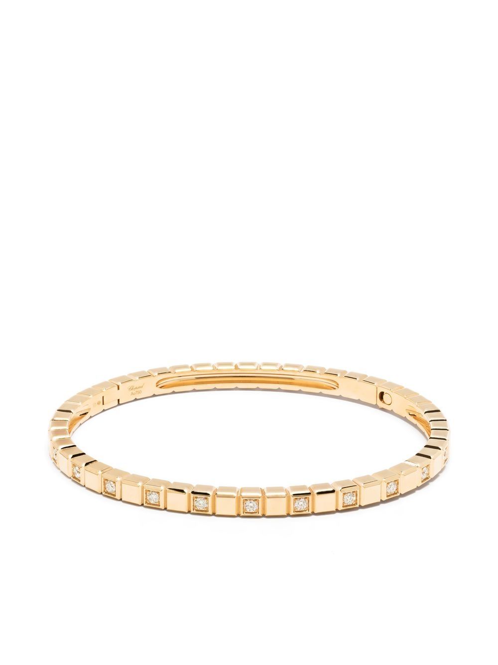 Chopard Ice Cube 18K黄金钻石手镯 - 金色