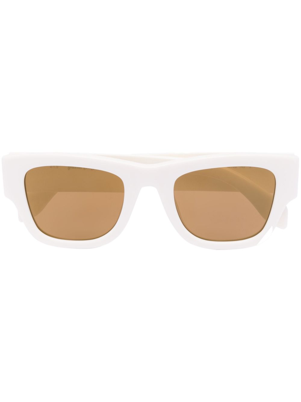 Palm Angels Eyewear Volcan 方框太阳眼镜 - 白色