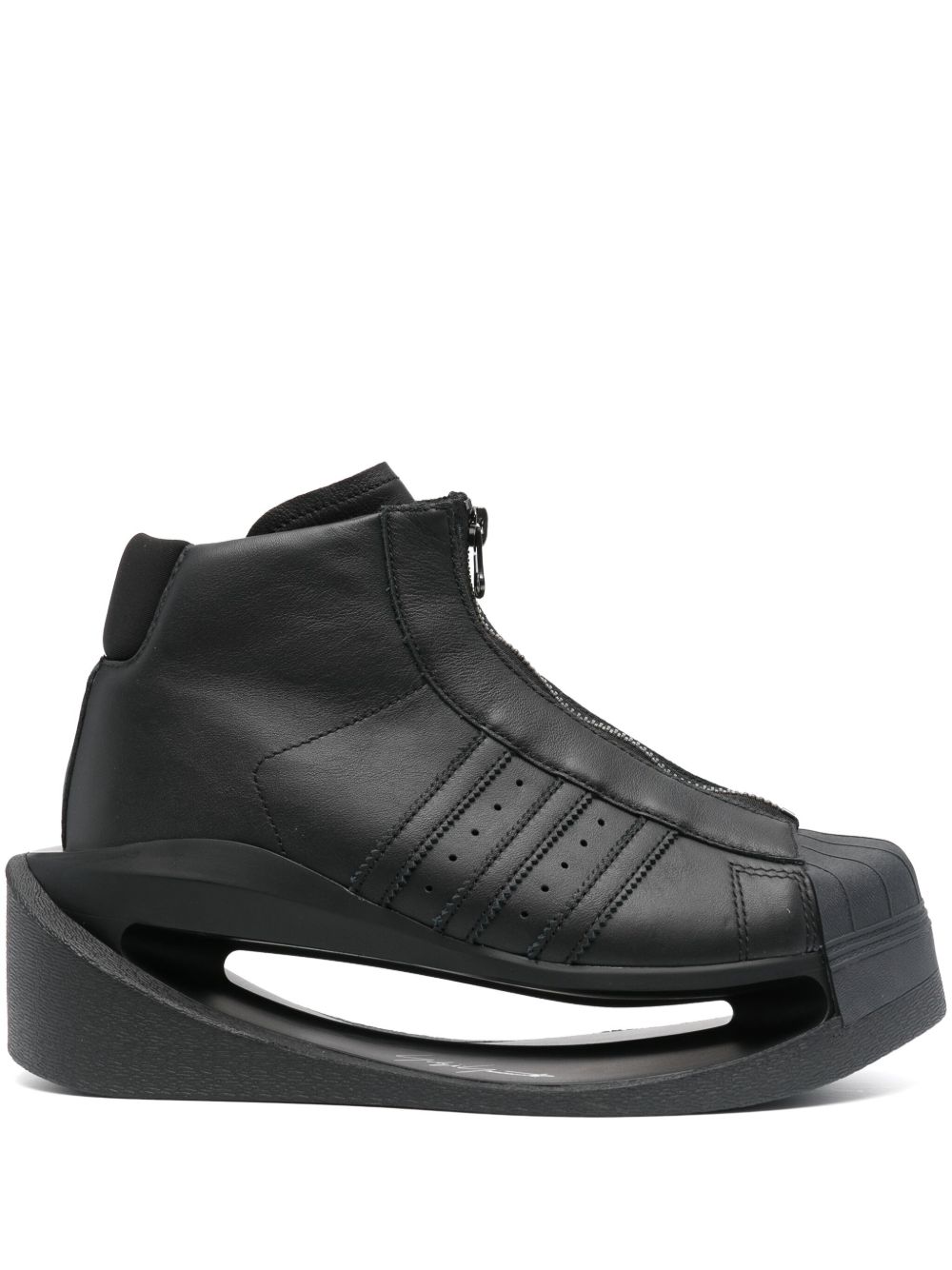 Y-3 Gendo Pro 镂空厚底运动鞋 - 黑色