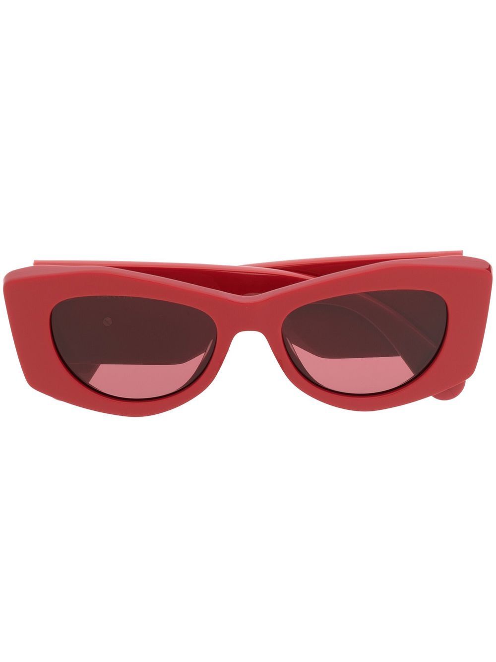 Lanvin Curb logo标牌太阳眼镜 - 红色