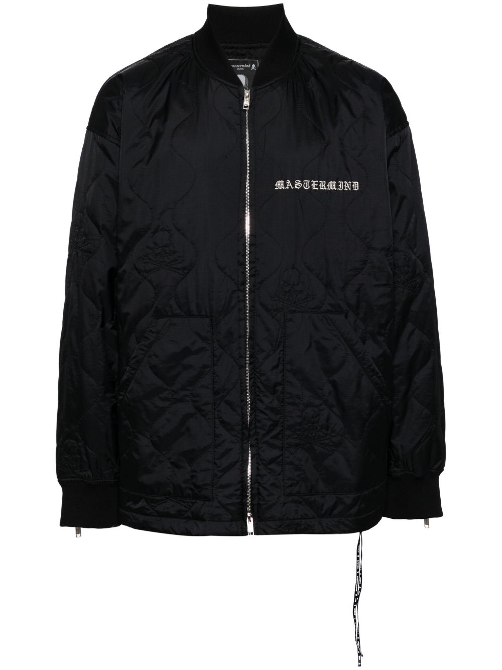 Mastermind Japan Quilting 棒球夹克 - 黑色