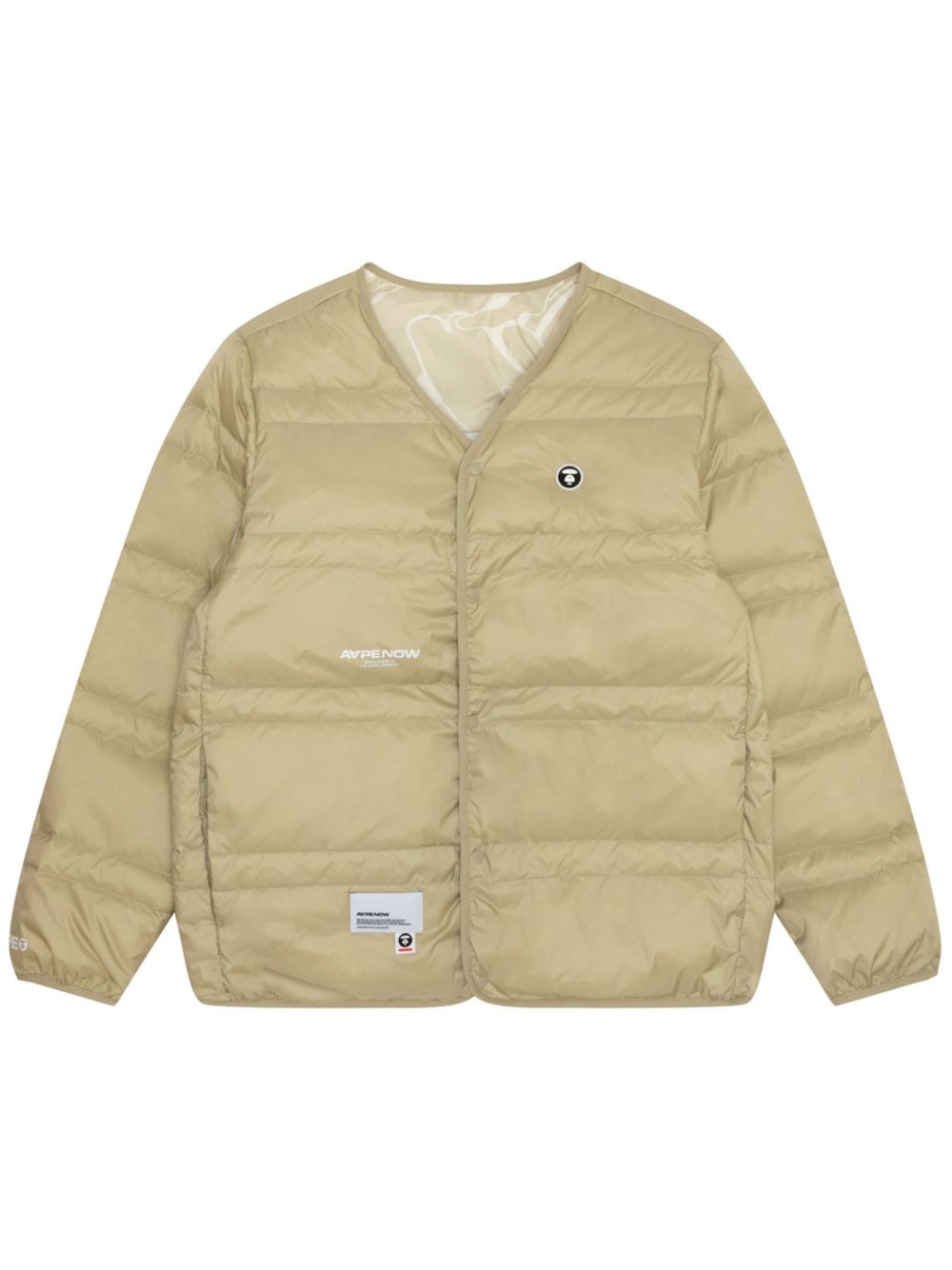 AAPE BY *A BATHING APE® 迷彩图案双面羽绒夹克 - 中性色
