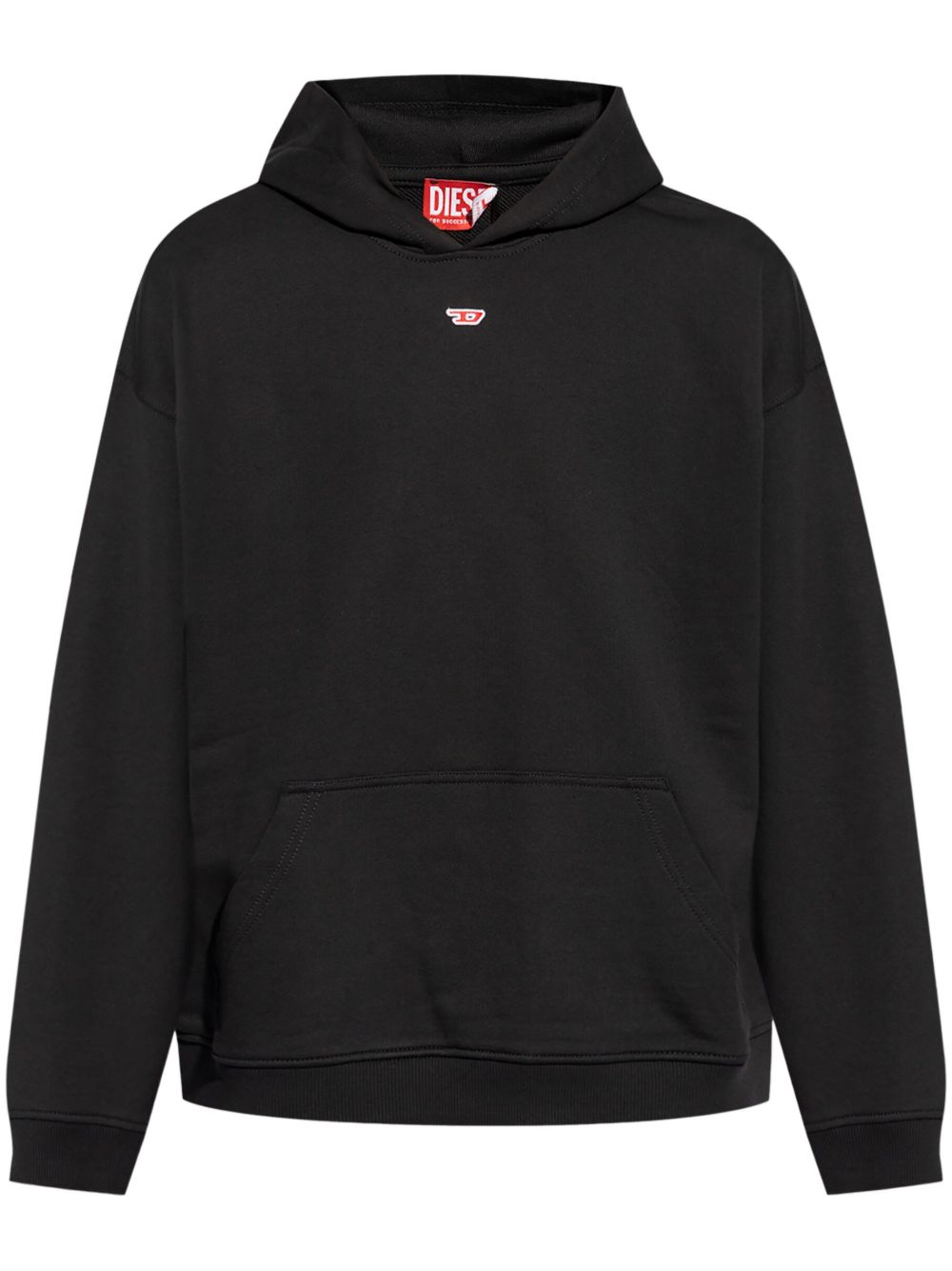 Diesel S-Boxt-Hood-D 棉连帽衫 - 黑色