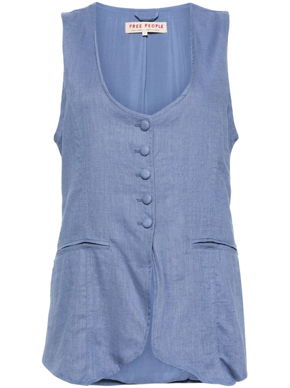 Free People Millie 马甲 - 蓝色