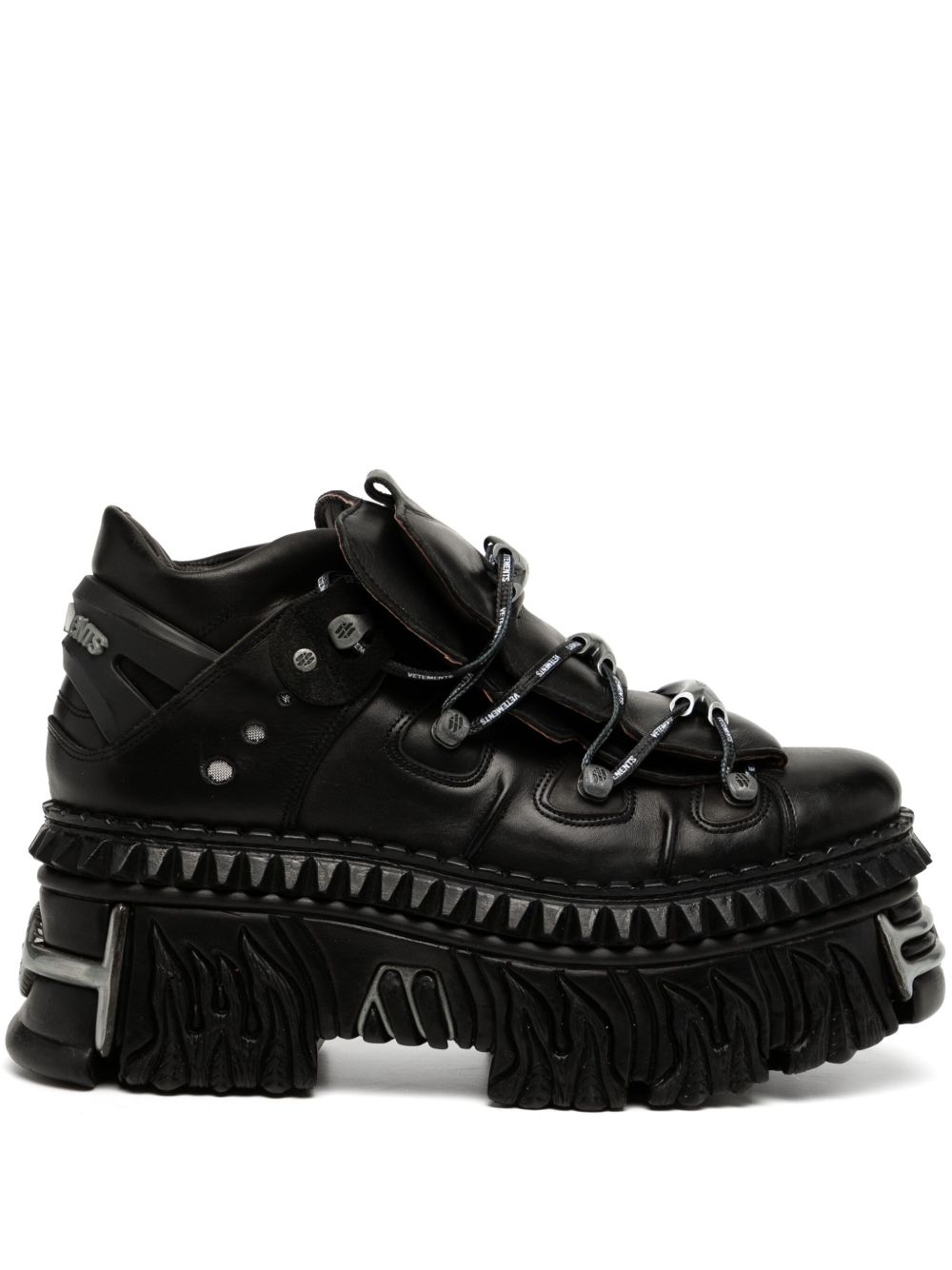 VETEMENTS x New Rock 皮质运动鞋 - 黑色