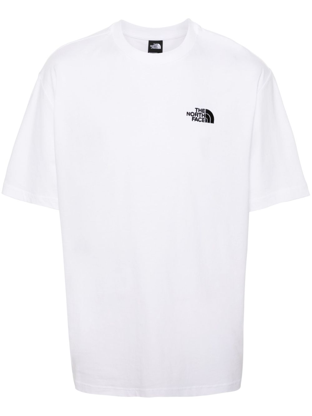The North Face logo刺绣棉T恤 - 白色