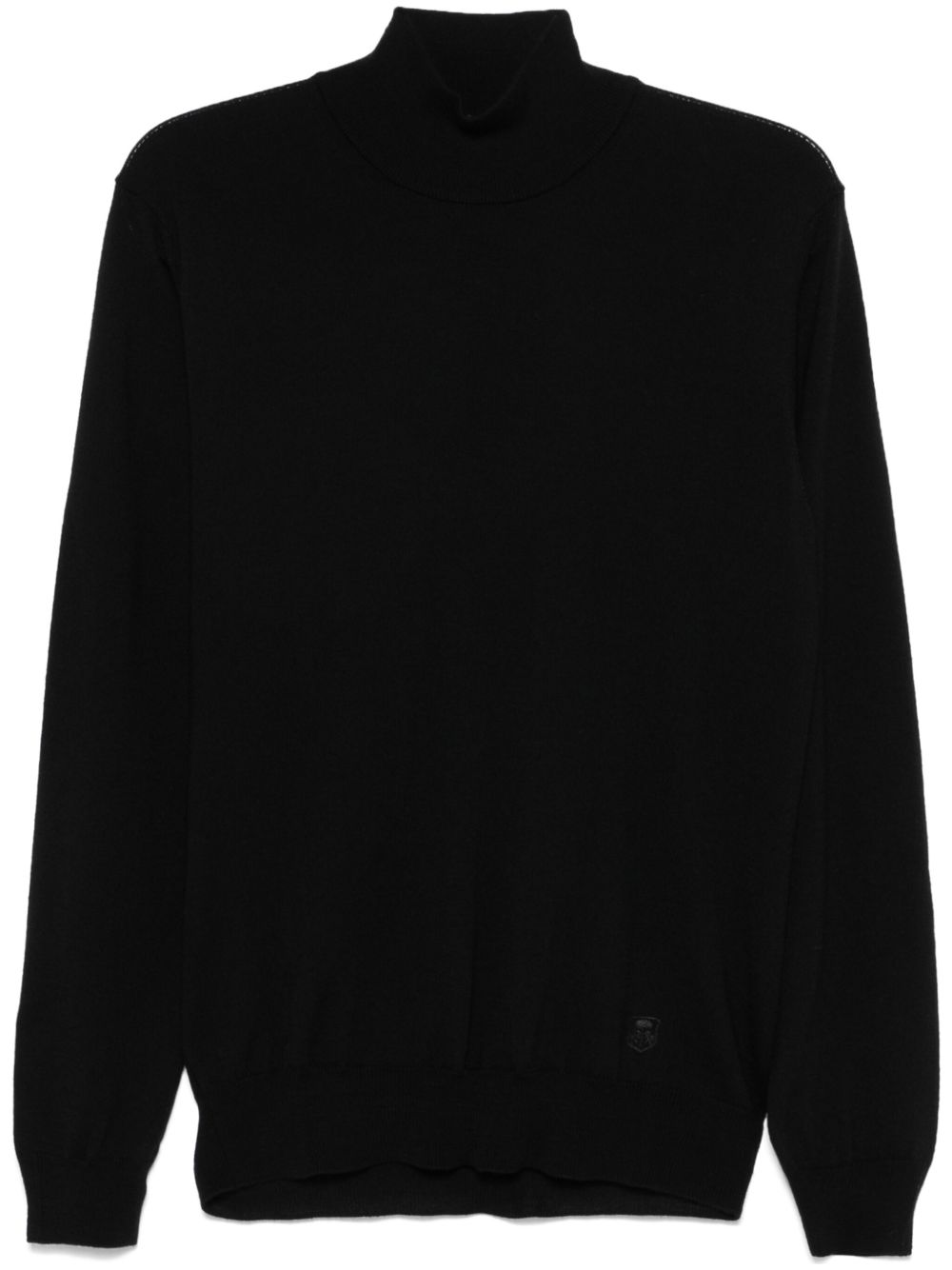 Corneliani 初剪羊毛毛衣 - 黑色