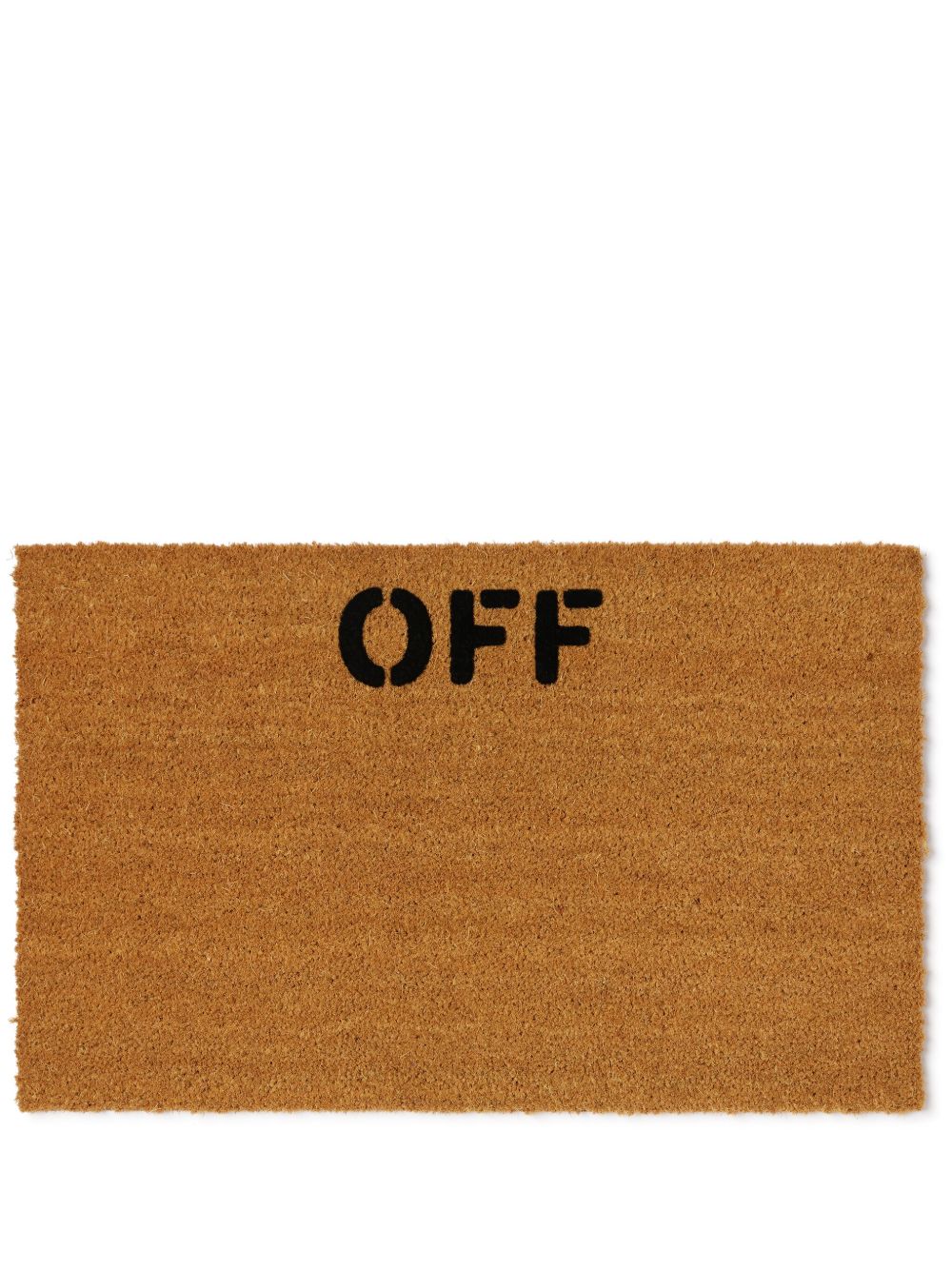 Off-White Off Stamp 门垫（50厘米 x 80厘米） - 褐色