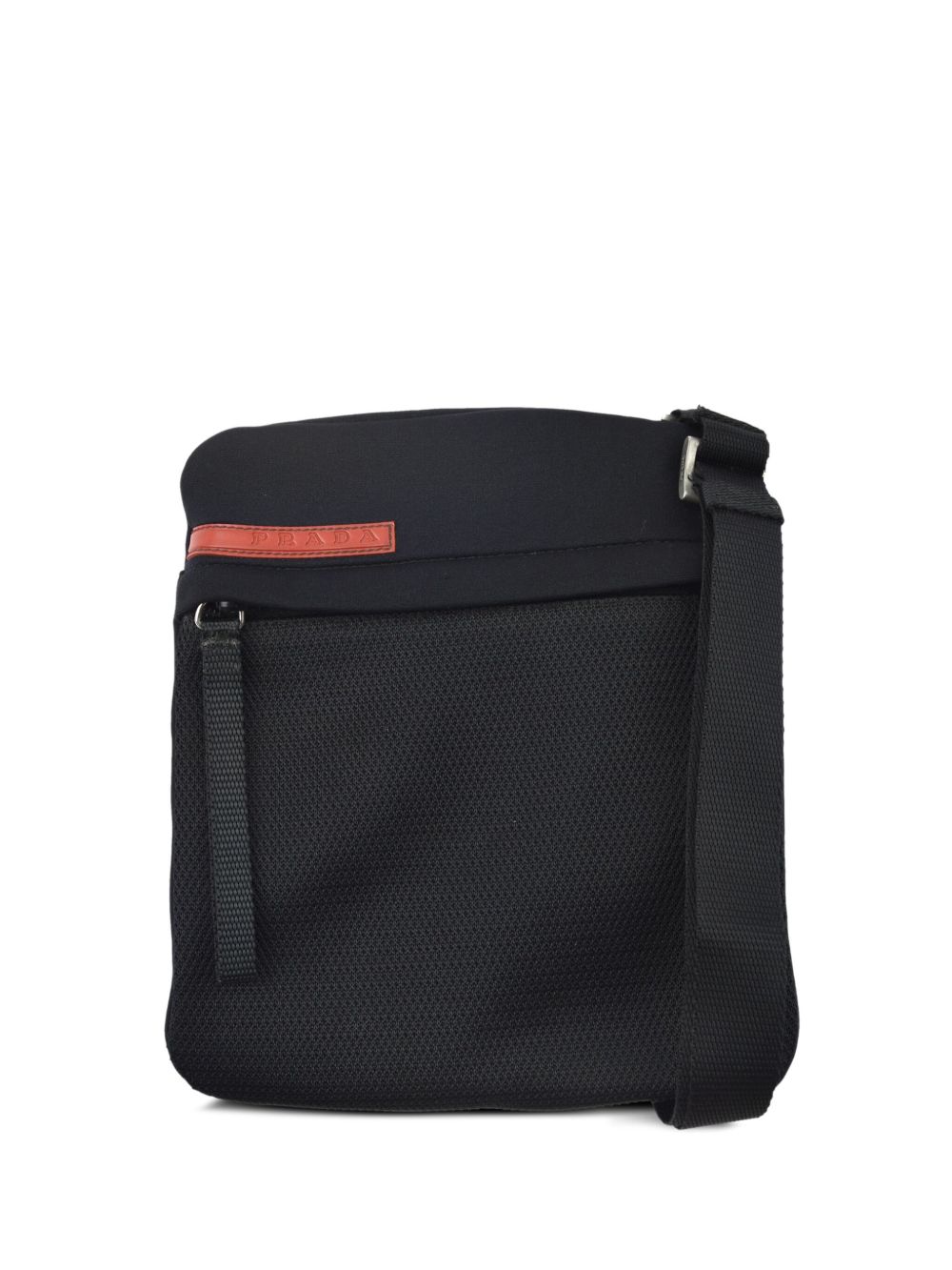 Prada Pre-Owned logo贴花斜挎包（1990-2000年代典藏款） - 黑色