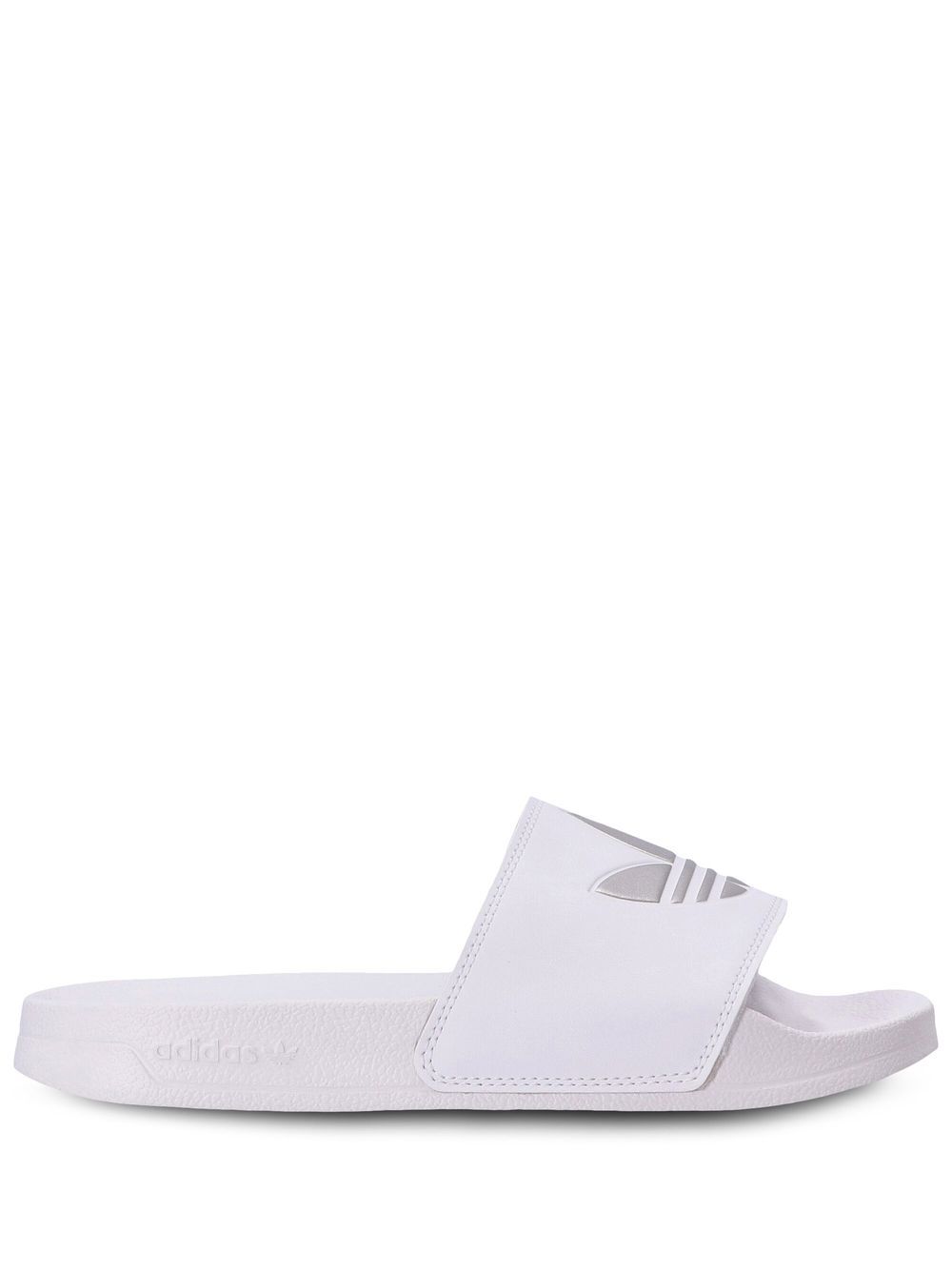 adidas Adilette Lite 三叶草logo拖鞋 - 白色