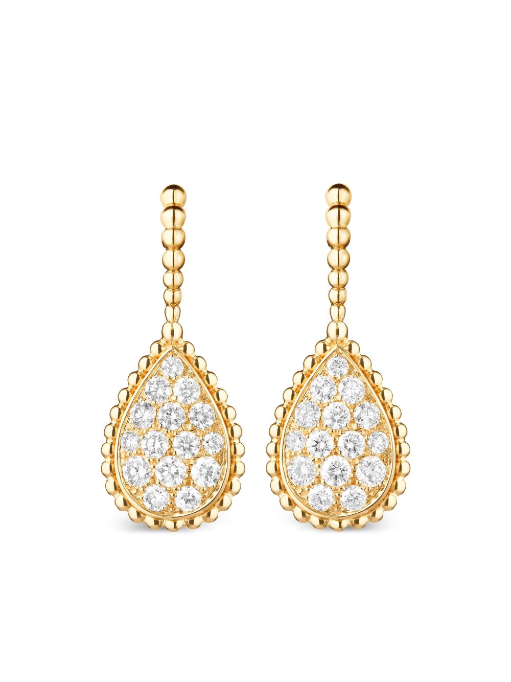 Boucheron Serpent Bohème 18K黄金钻石耳环 - 金色