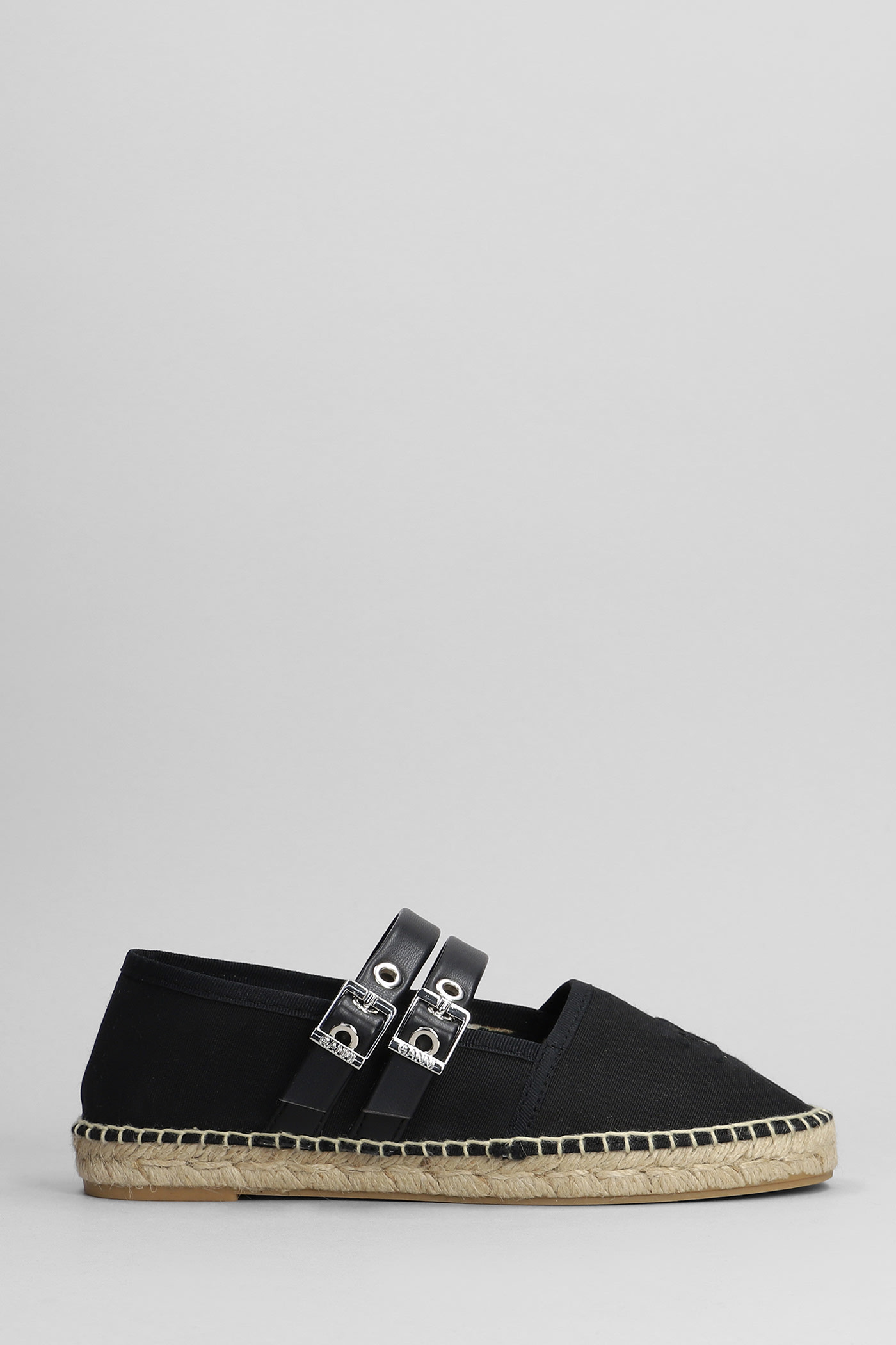 Ganni Espadrilles穿着黑棉