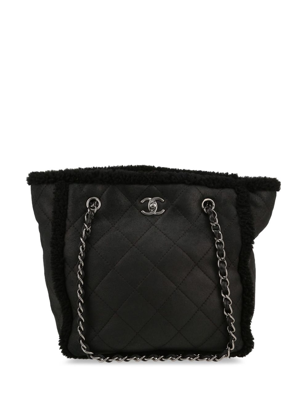 CHANEL Pre-Owned Petite Shopping 托特包（典藏款） - 黑色