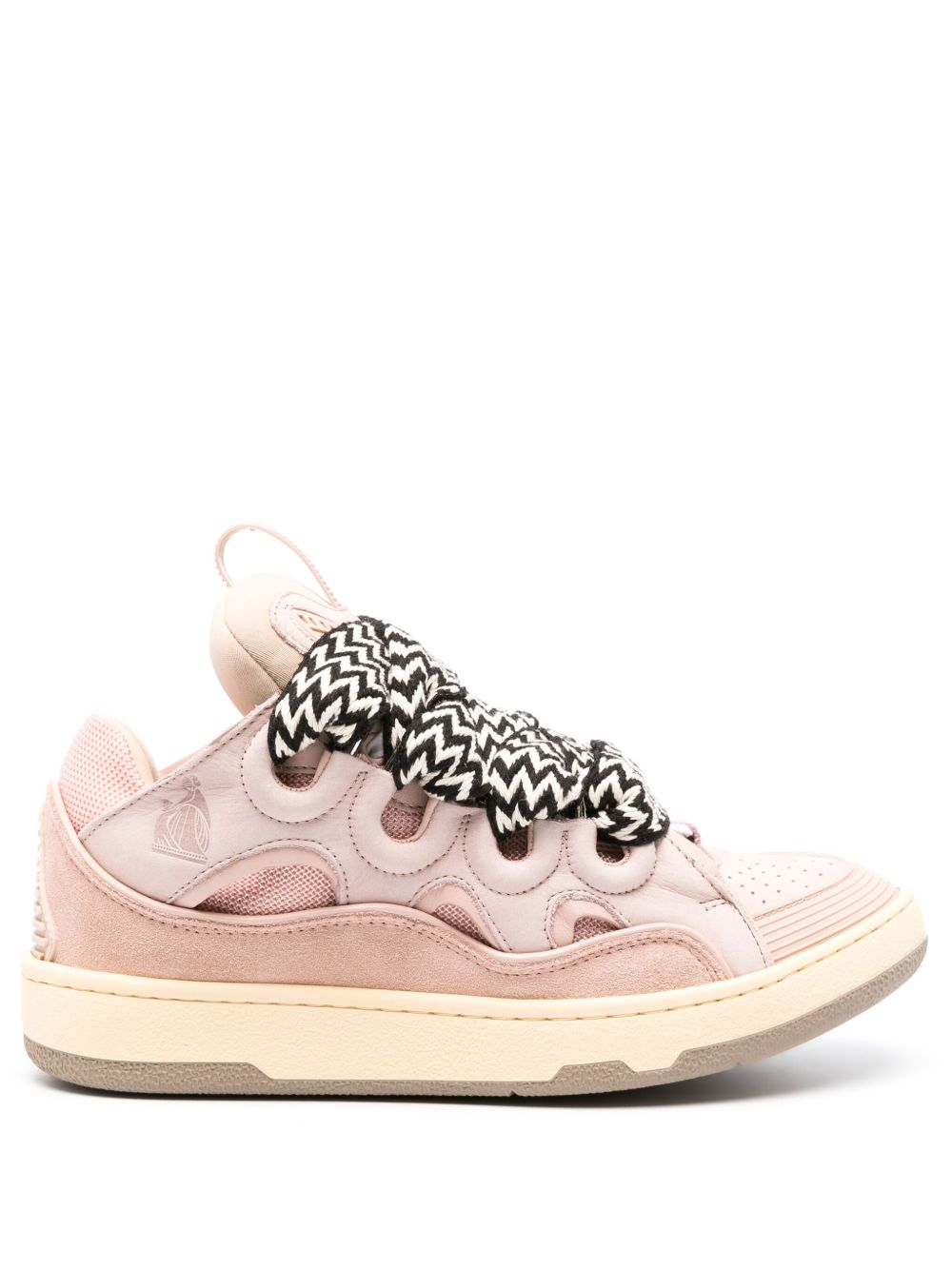 Lanvin Curb 系带运动鞋 - 粉色