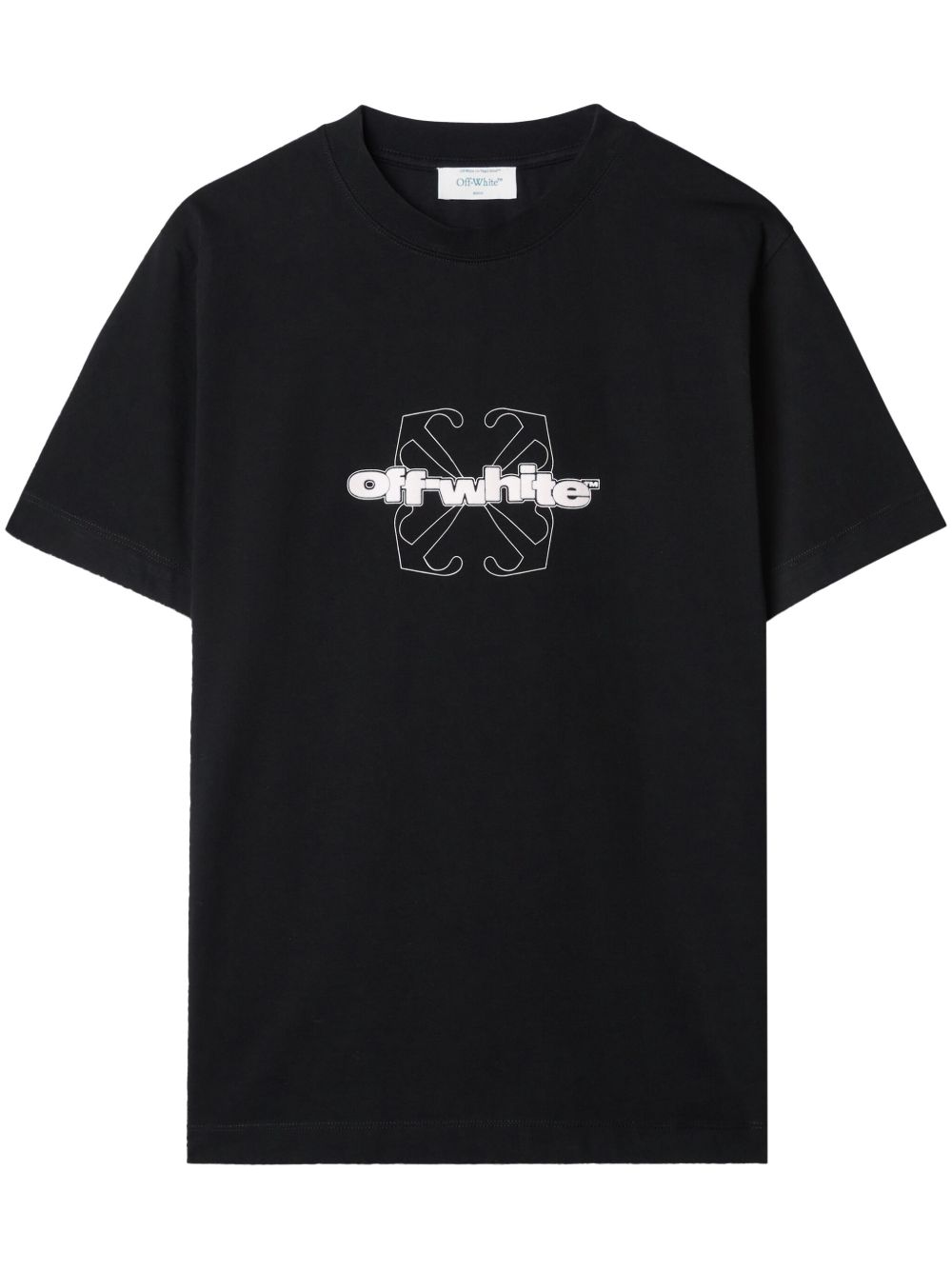Off-White Flock 箭头图案T恤 - 黑色