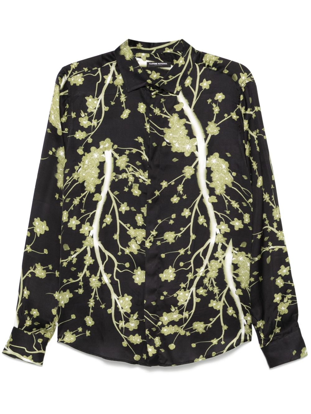 costume national contemporary 花卉印花衬衫 - 黑色