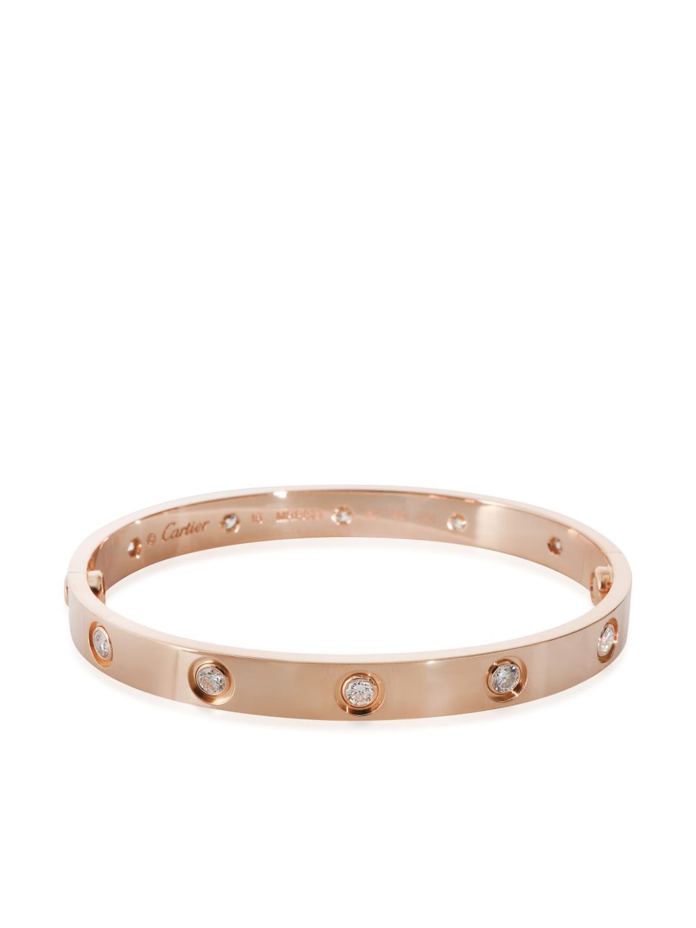 Cartier Love 18K玫瑰金手链（典藏款） - 粉色