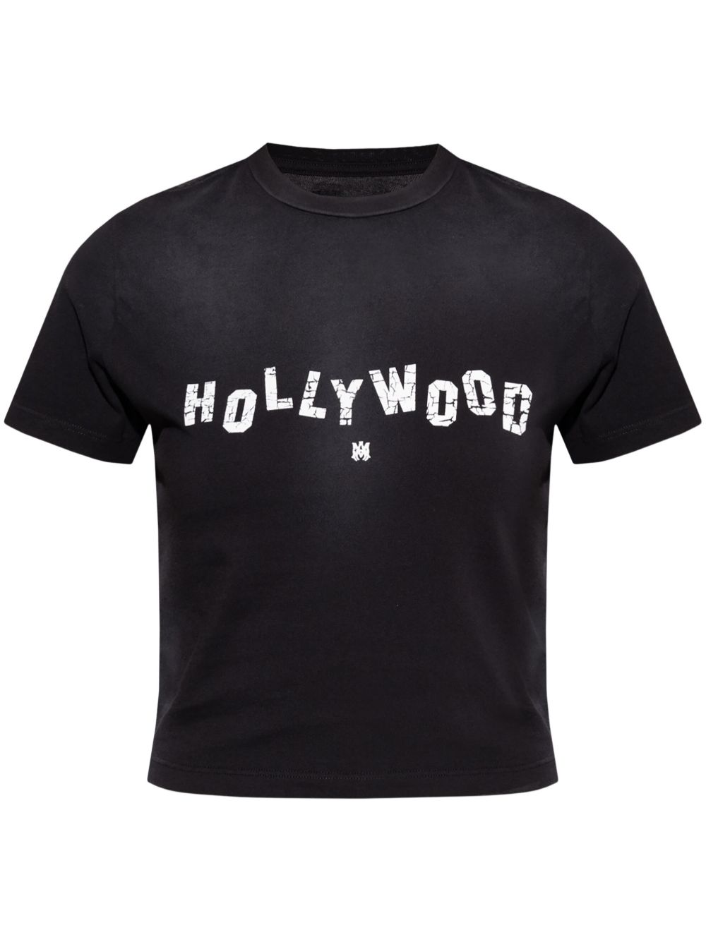 AMIRI Hollywood 短款T恤 - 黑色