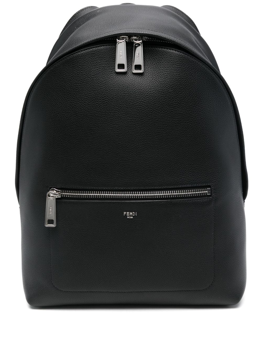 FENDI 皮质双肩包 - 黑色
